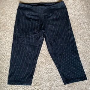 Zella polka dot crop leggings.